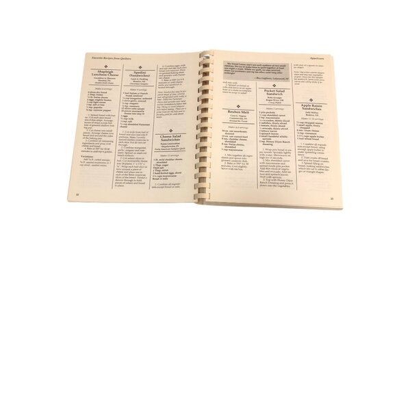 Favorite Recipes From Quilters Spiral-Bound Cookbook By Louise Stoltzfus - Picture 7 of 10